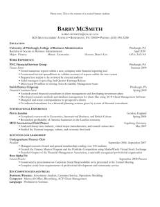 Senior Year - Finance