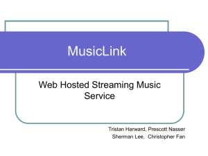 MusicLink Web Hosted Streaming Music Service Tristan Harward, Prescott Nasser