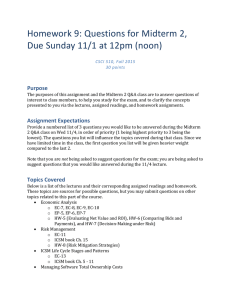CSCI 510 Homework 9: Midterm 2 Questions