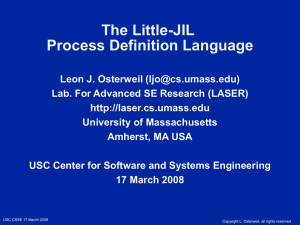 The Little-JIL Process Definition Language