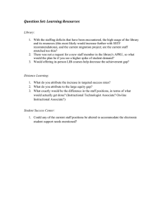 Question Set: Learning Resources