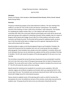 College Planning Committee – Meeting Notes  Attendees