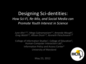 Designing Sci-dentities: How Sci-Fi, Re-Mix, and Social Media can