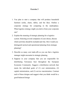 Logistics & Supply Chain Management Exercise