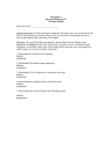 Homework #1 (Research Methods)