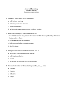 Abnormal Psychology Practice Quiz #3