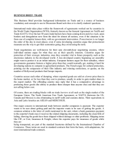 International Trade: WTO, Tariffs, and Agreements Explained