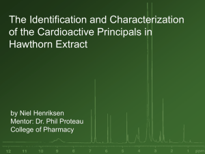 The Identification and Characterization of the Cardioactive Principals in Hawthorn Extract