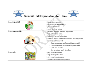 Summit Hall Expectations for Home  respectful. I am responsible.
