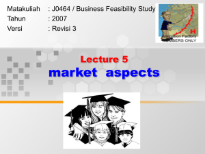 market  aspects Lecture 5 Matakuliah y