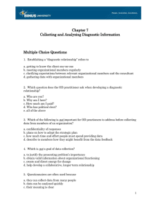 OD Diagnostic Information: Chapter 7 Questions