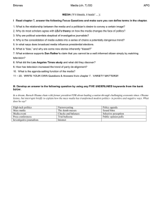 Media Study Guide