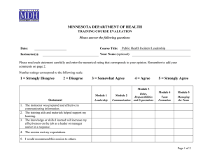 MDH Training Course Evaluation Form (Word)