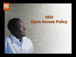 OSU Open Access Policy