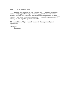 Dear ____ (hiring manager's name),