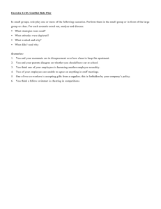 Exercise 12-D: Conflict Role Play