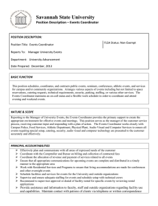 Events Coordinator