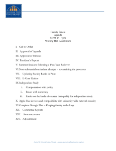 2-7-2012 Faculty Senate Agenda