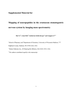 Supplemental Material for  nervous system by imaging mass spectrometry