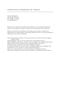 International Modernisms [DOCX 12.72KB]