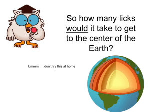 Notes: Earth structure and plate tectonics