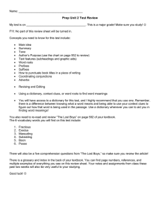Prep Unit 2 Test Review