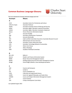 Common CSU Acronyms