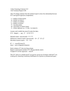Cubic Clustering Criterion (CCC) Explained