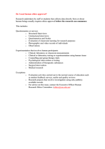 Do I need human ethics approval?  before the research can commence