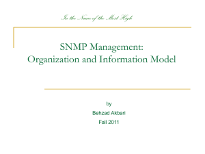 SNMP Management_Organization and Information Model.pptx