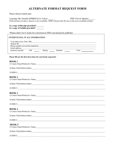 alternate format request form