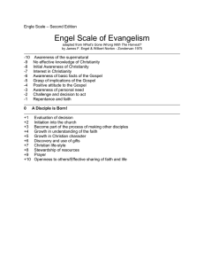 Engel Scale of Evangelism: A Faith Journey Assessment