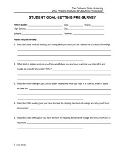 Student Pre Survey
