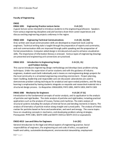 2013-2014 Calendar Proof Faculty of Engineering