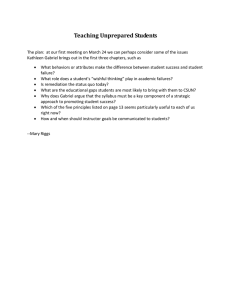 Teaching Unprepared Students