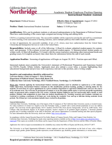 Academic Student Employee Position Opening (.doc)