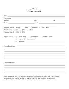 NIU LLI COURSE PROPOSAL  Title:  ____________________________________________________________________________________