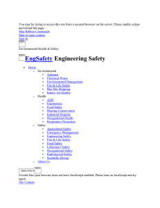 Laboratory Safety Inspection Checklist