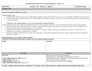 Grade 2 Pacing Guide Block 4 Unit 6