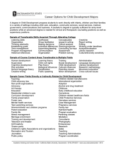 Career Options for Child Development Majors