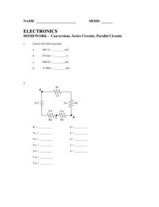 Electronics Homework: Conversions & Circuit Analysis