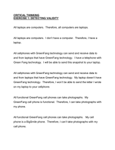 CRITICAL THINKING EXERCISE 1: DETECTING VALIDITY