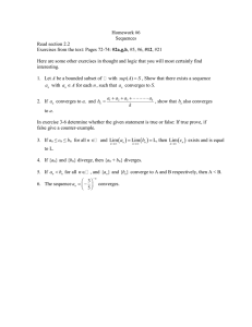 HW #6 - Sequences