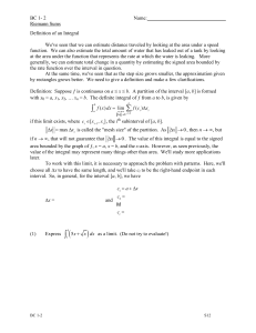 Riemann Sums