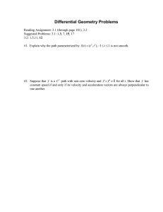 HW #11 - Differential Geometry