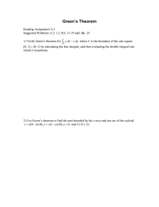 HW #20 - Green's Theorem