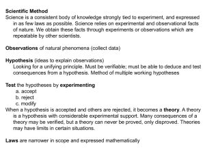 Scientific Method