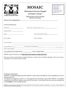 MOSAIC Application Fall 2016