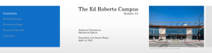 The Ed Roberts Campus Introduction Existing Systems Mechanical Depth
