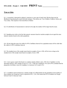 Exam 1 - Fall 2010